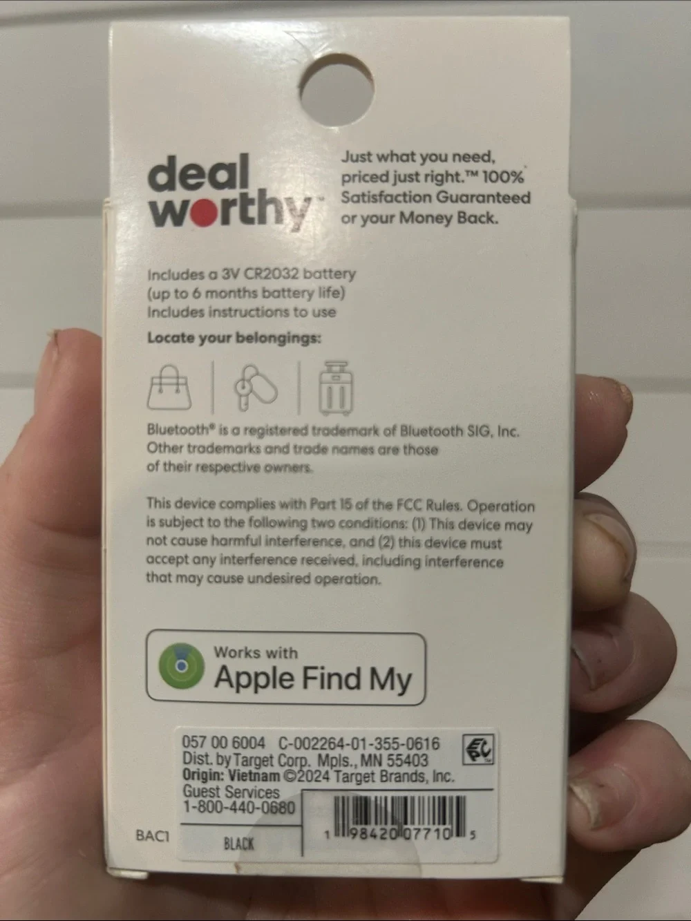 Black Item Locator - Works with Apple Find My BUNDLE SET OF 2